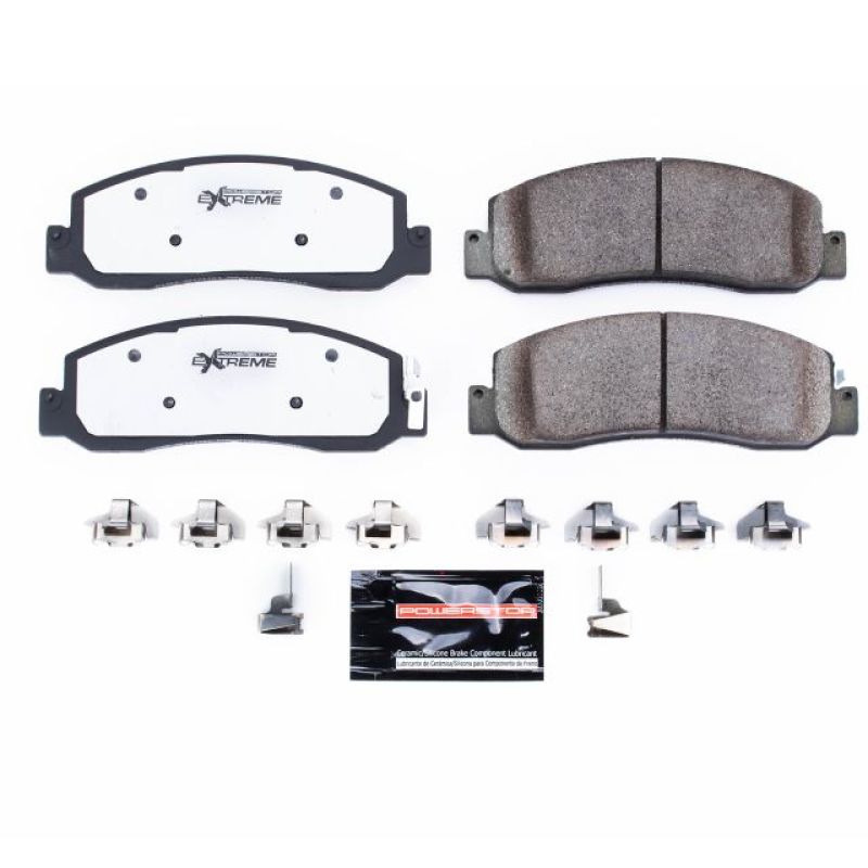 Power Stop 08-11 Ford F-250 Super Duty Front Z36 Truck & Tow Brake Pads w/Hardware-PowerStop-PSBZ36-1333