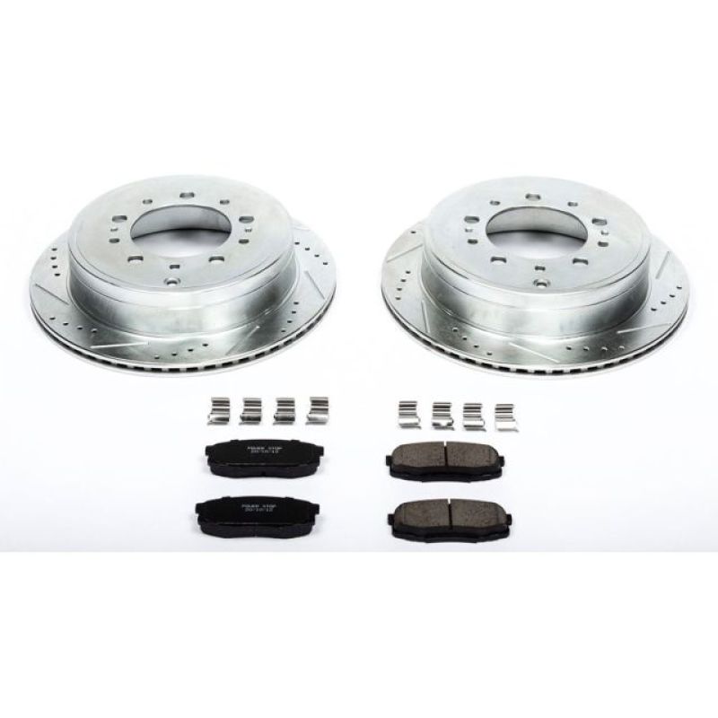 Power Stop 08-11 Lexus LX570 Rear Z23 Evolution Sport Brake Kit-PowerStop-PSBK3073
