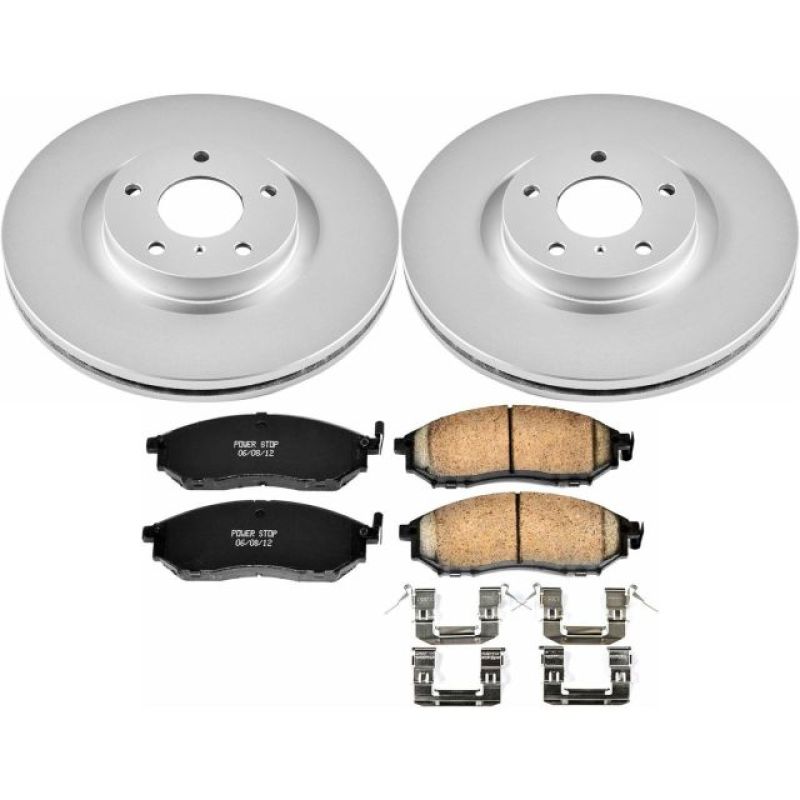 Power Stop 08-12 Infiniti EX35 Front Z17 Evolution Geomet Coated Brake Kit-PowerStop-PSBCRK112