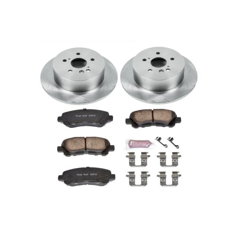 Power Stop 08-13 Toyota Highlander Rear Autospecialty Brake Kit-PowerStop-PSBKOE4714