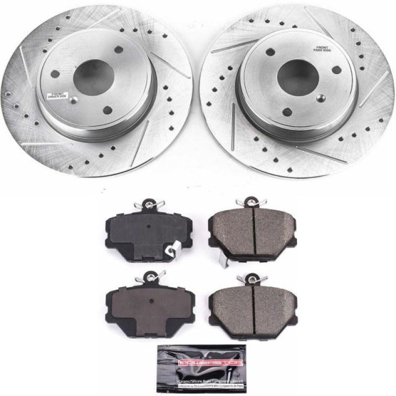 Power Stop 08-16 Smart Fortwo Front Z23 Evolution Sport Brake Kit - Black Ops Auto Works