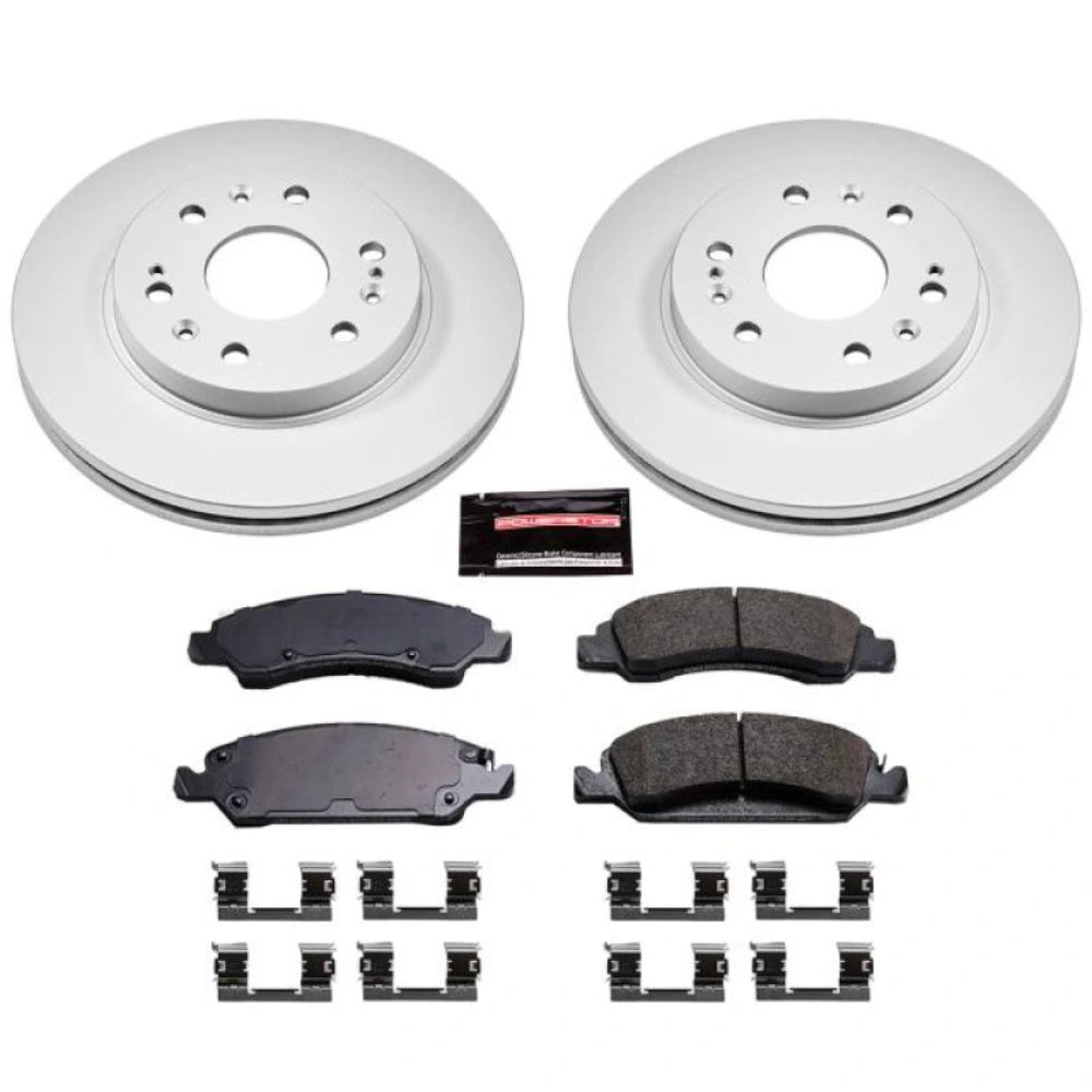 Power Stop 08-19 Cadillac Escalade Front Z17 Evolution Geomet Coated Brake Kit - PowerStop CRK2069
