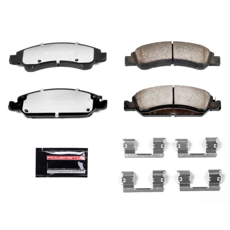 Power Stop 08-19 Cadillac Escalade Front Z36 Truck & Tow Brake Pads w/Hardware-PowerStop-PSBZ36-1363