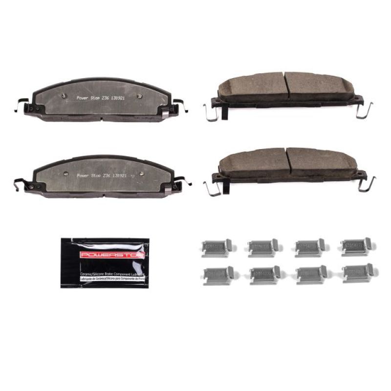 Power Stop 09-10 Dodge Ram 2500 Rear Z36 Truck & Tow Brake Pads w/Hardware-PowerStop-PSBZ36-1400
