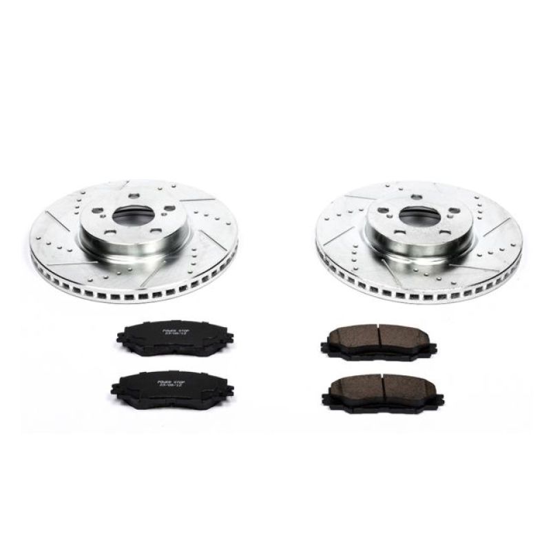 Power Stop 09-10 Pontiac Vibe Front Z23 Evolution Sport Brake Kit-PowerStop-PSBK4669