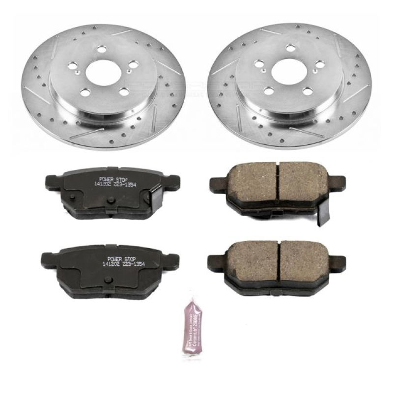 Power Stop 09-10 Pontiac Vibe Rear Z23 Evolution Sport Brake Kit-PowerStop-PSBK4736
