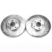 Load image into Gallery viewer, Power Stop 09-11 Audi A4 Front Evolution Drilled &amp; Slotted Rotors - Pair-PowerStop-PSBEBR838XPR