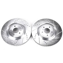 Load image into Gallery viewer, Power Stop 09-13 Infiniti FX50 Front Evolution Drilled &amp; Slotted Rotors - Pair-PowerStop-PSBJBR1300XPR