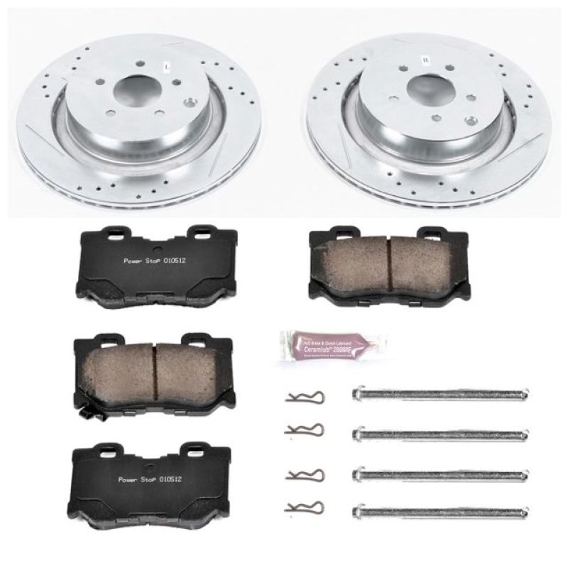 Power Stop 09-13 Infiniti FX50 Rear Z23 Evolution Sport Brake Kit-PowerStop-PSBK5861