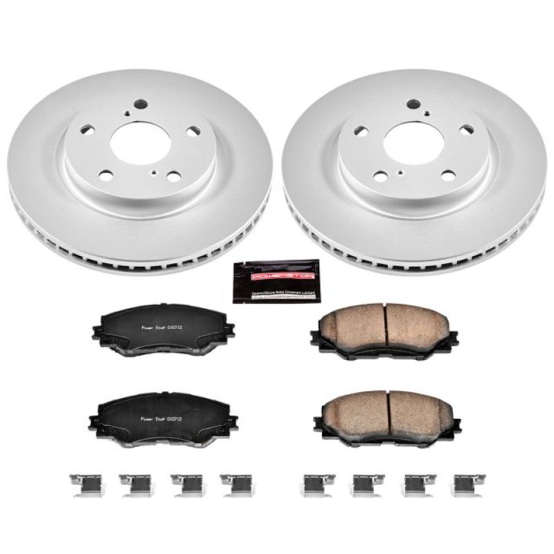 Power Stop 10-12 Lexus HS250h Front Z17 Evolution Geomet Coated Brake Kit-PowerStop-PSBCRK258