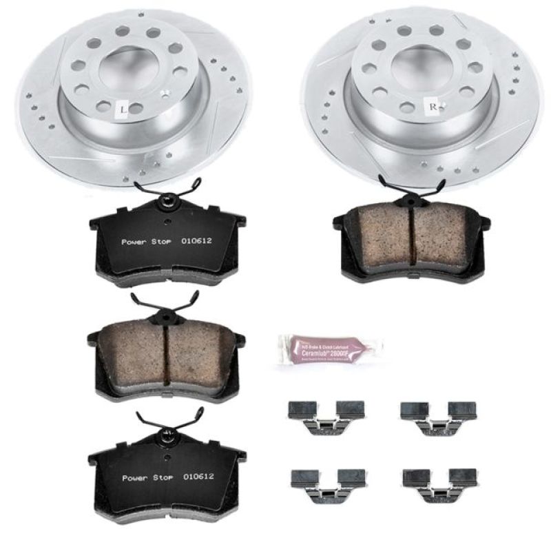 Power Stop 10-13 Audi A3 Rear Z23 Evolution Sport Brake Kit-PowerStop-PSBK5671