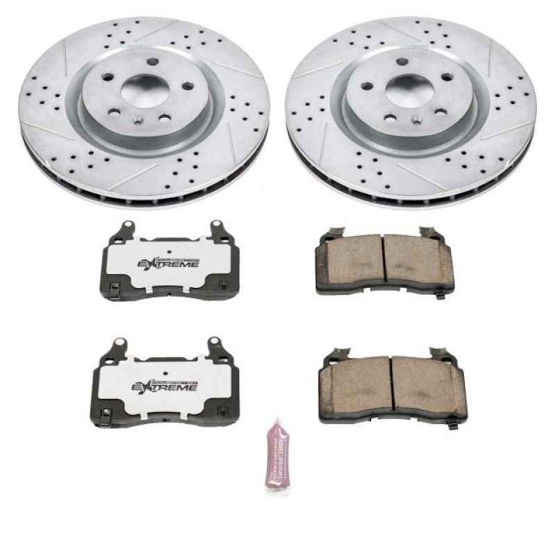 Power Stop 10-15 Chevrolet Camaro Front Z26 Street Warrior Brake Kit-PowerStop-PSBK5602-26