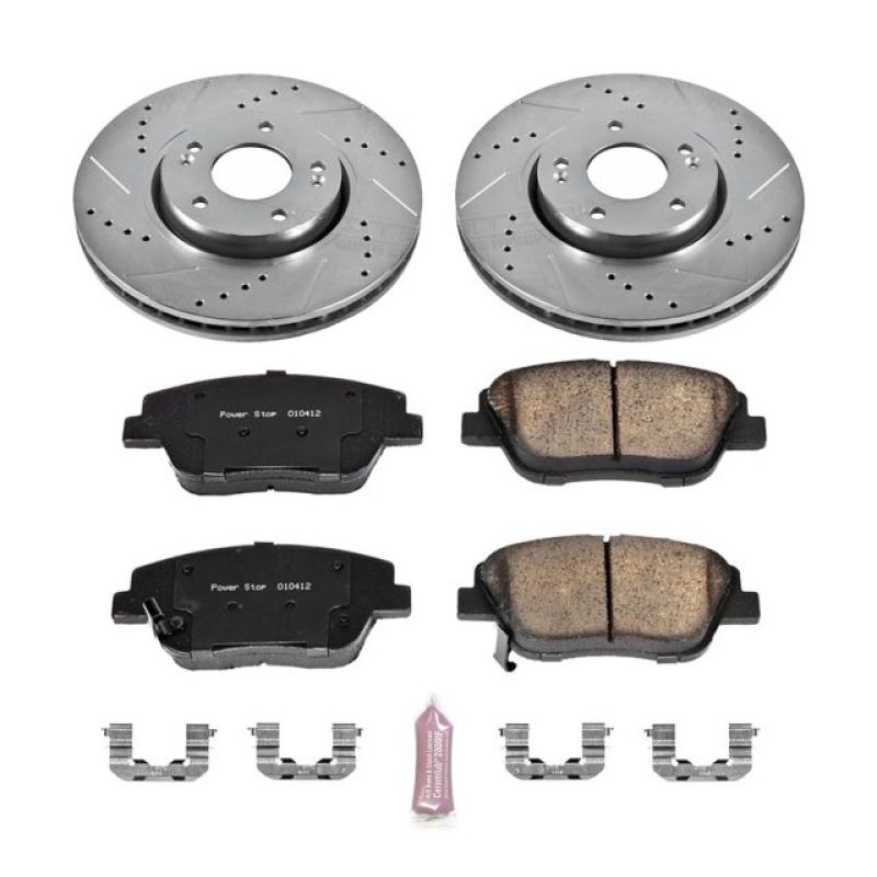 Power Stop 10-15 Hyundai Sonata Front Z23 Evolution Sport Brake Kit-PowerStop-PSBK5377