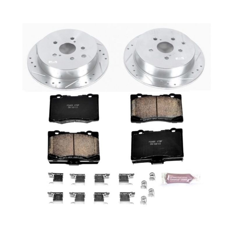 Power Stop 10-15 Lexus RX350 Rear Z23 Evolution Sport Brake Kit-PowerStop-PSBK5864
