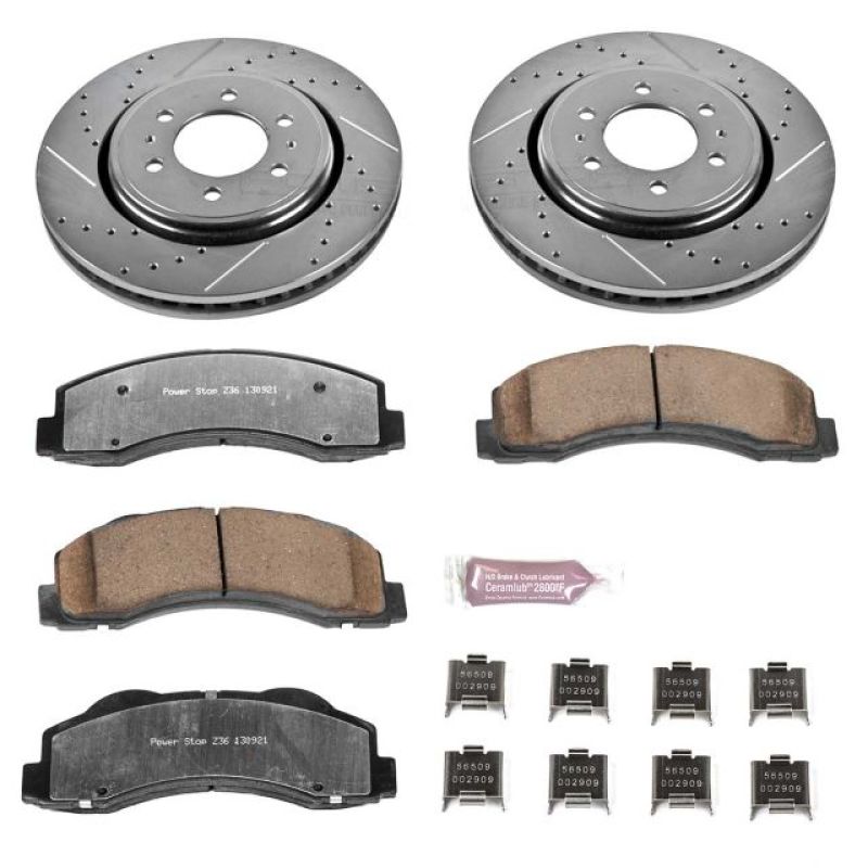 Power Stop 10-18 Ford Expedition Front Z36 Truck & Tow Brake Kit-PowerStop-PSBK3167-36