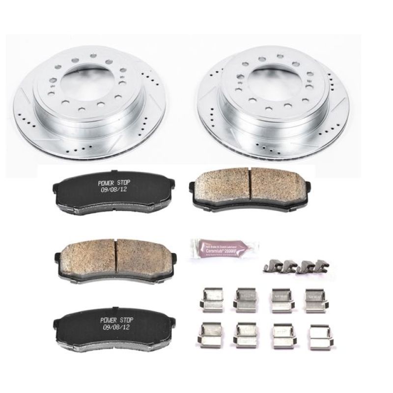 Power Stop 10-19 Lexus GX460 Rear Z23 Evolution Sport Brake Kit-PowerStop-PSBK5875