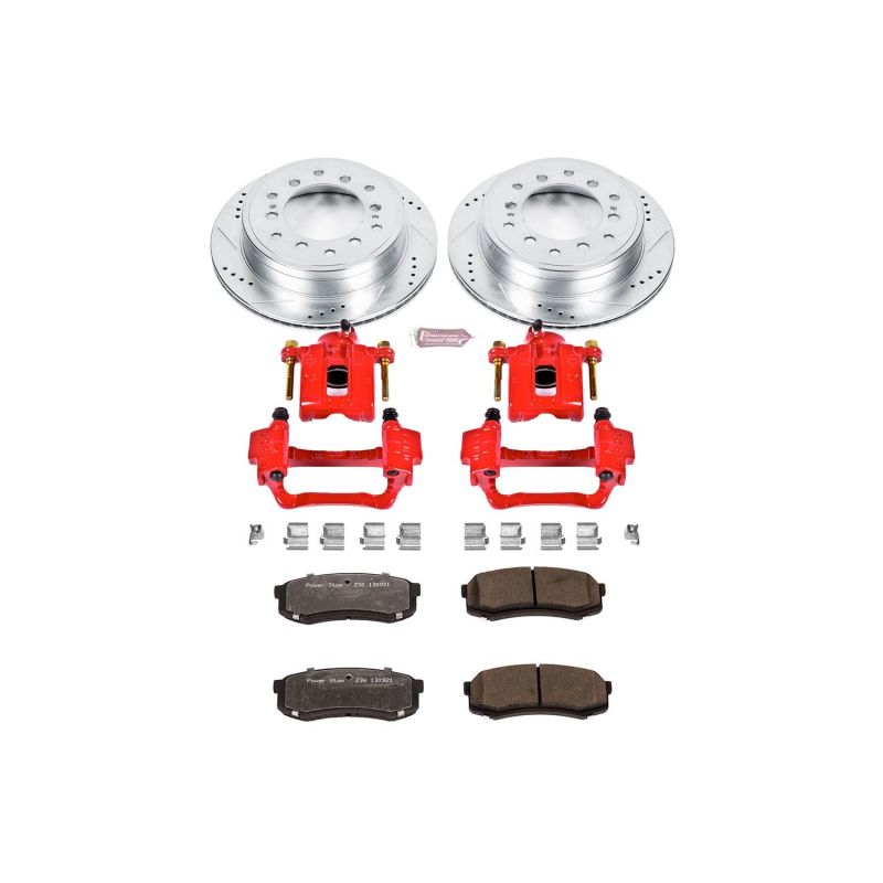 Power Stop 10-19 Lexus GX460 Rear Z36 Truck & Tow Brake Kit w/Calipers-PowerStop-PSBKC5875-36