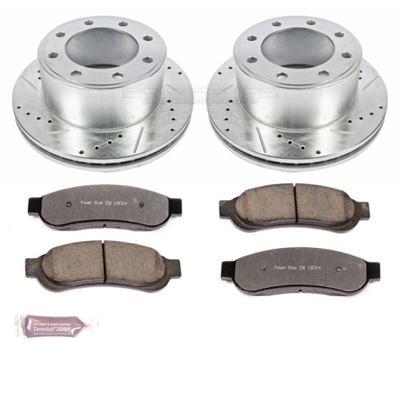 Power Stop 10-2012 Ford F-350 Super Duty Rear Z36 Truck & Tow Brake Kit-PowerStop-PSBK5578-36