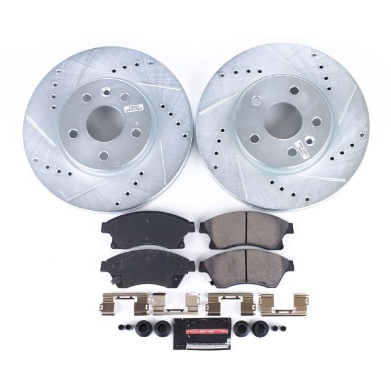 Power Stop 11-15 Chevrolet Cruze Front Z23 Evolution Sport Brake Kit - Black Ops Auto Works
