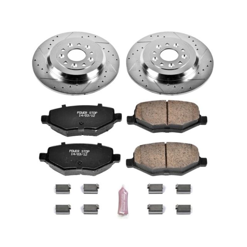 Power Stop 11-15 Ford Edge Rear Z23 Evolution Sport Brake Kit-PowerStop-PSBK4744