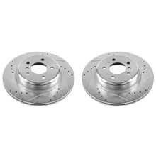 Load image into Gallery viewer, Power Stop 11-16 BMW 528i Rear Evolution Drilled &amp; Slotted Rotors - Pair-PowerStop-PSBEBR1235XPR