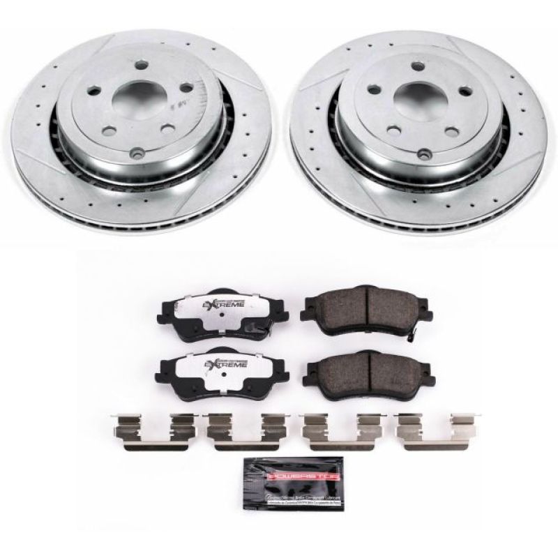 Power Stop 11-17 Chevrolet Caprice Rear Z26 Street Warrior Brake Kit-PowerStop-PSBK5528-26