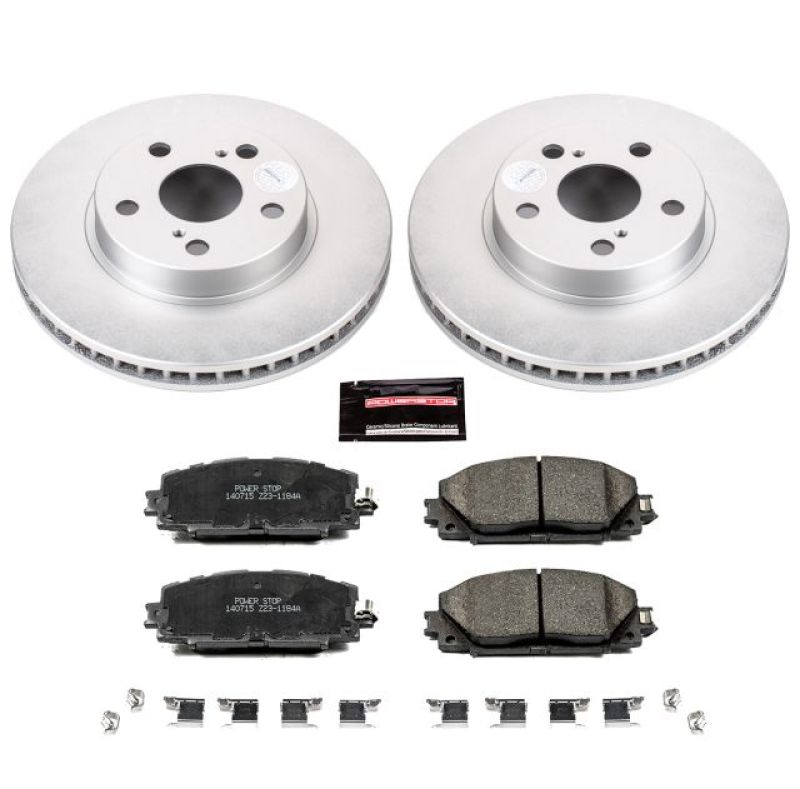 Power Stop 11-17 Lexus CT200h Front Z17 Evolution Geomet Coated Brake Kit-PowerStop-PSBCRK5870