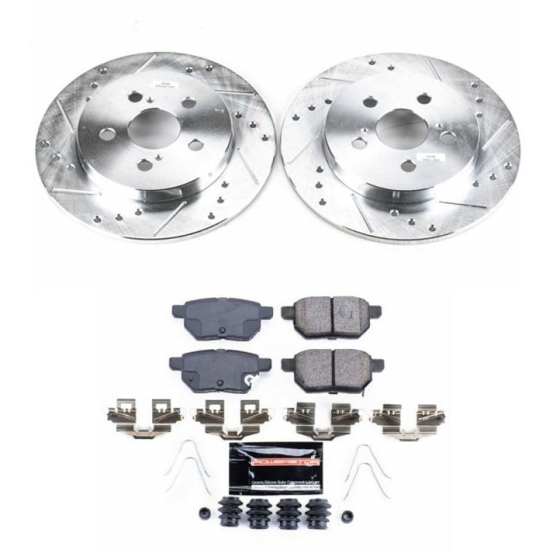 Power Stop 11-17 Lexus CT200h Rear Z23 Evolution Sport Brake Kit-PowerStop-PSBK5503