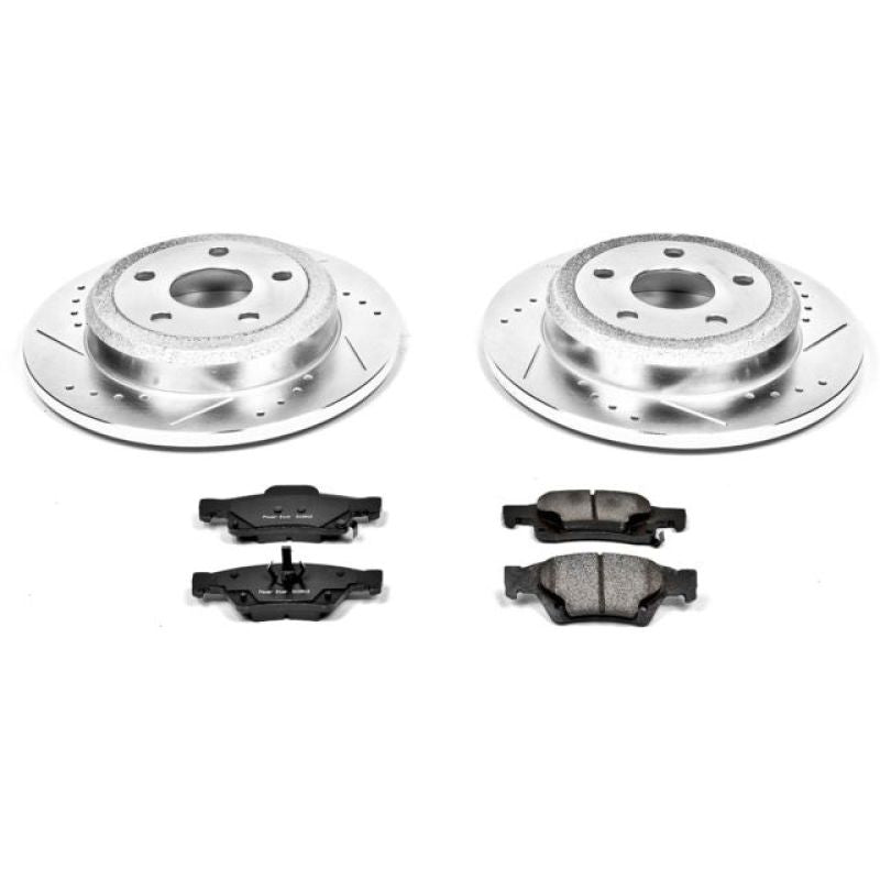 Power Stop 11-19 Dodge Durango Rear Z23 Evolution Sport Brake Kit-PowerStop-PSBK5950