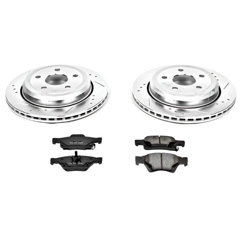 Power Stop 11-19 Dodge Durango Rear Z23 Evolution Sport Brake Kit-PowerStop-PSBK5953