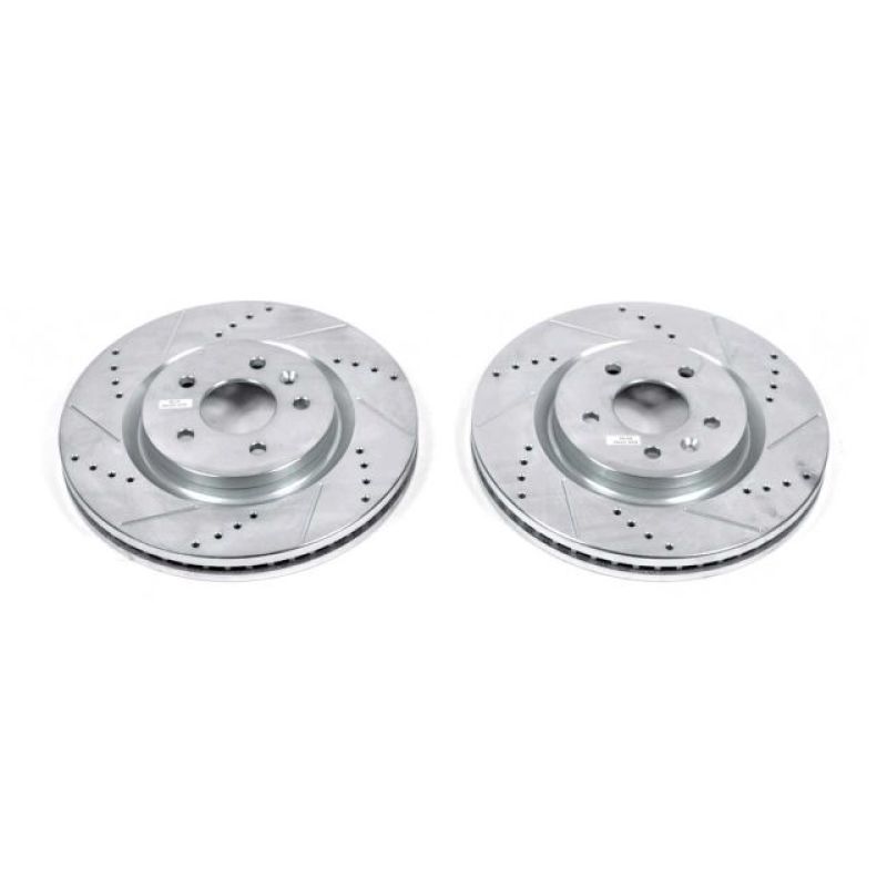 Power Stop 11-19 Ford Explorer Front Evolution Drilled & Slotted Rotors - Pair-PowerStop-PSBAR85137XPR
