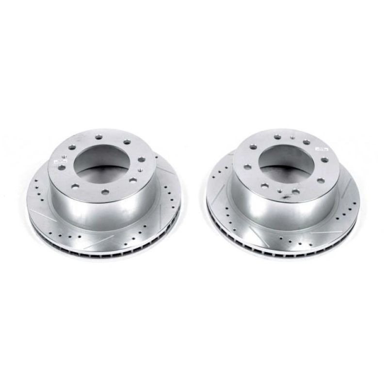 Power Stop 11-20 GMC Sierra 3500 HD Rear Drilled & Slotted Rotor - Pair-PowerStop-PSBAR82155XPR