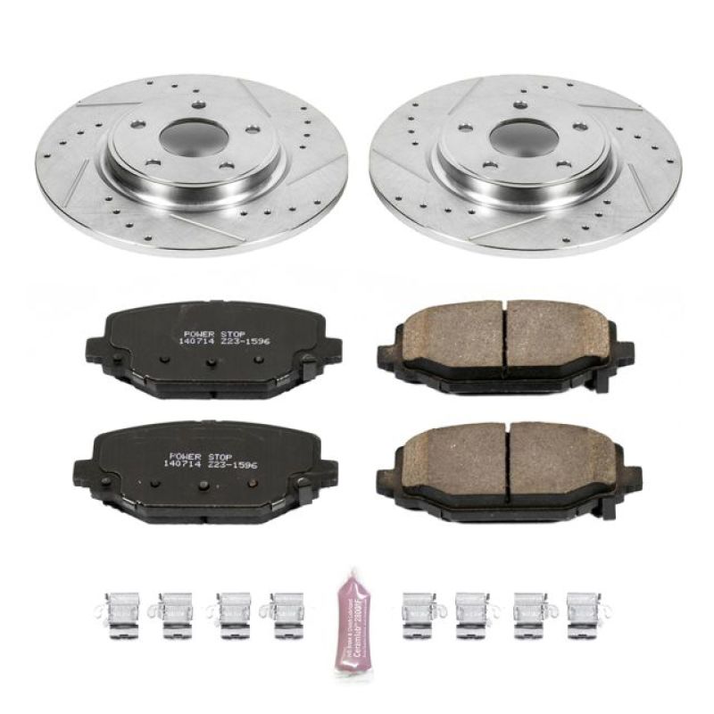 Power Stop 12-16 Chrysler Town & Country Rear Z23 Evolution Sport Brake Kit-PowerStop-PSBK5961