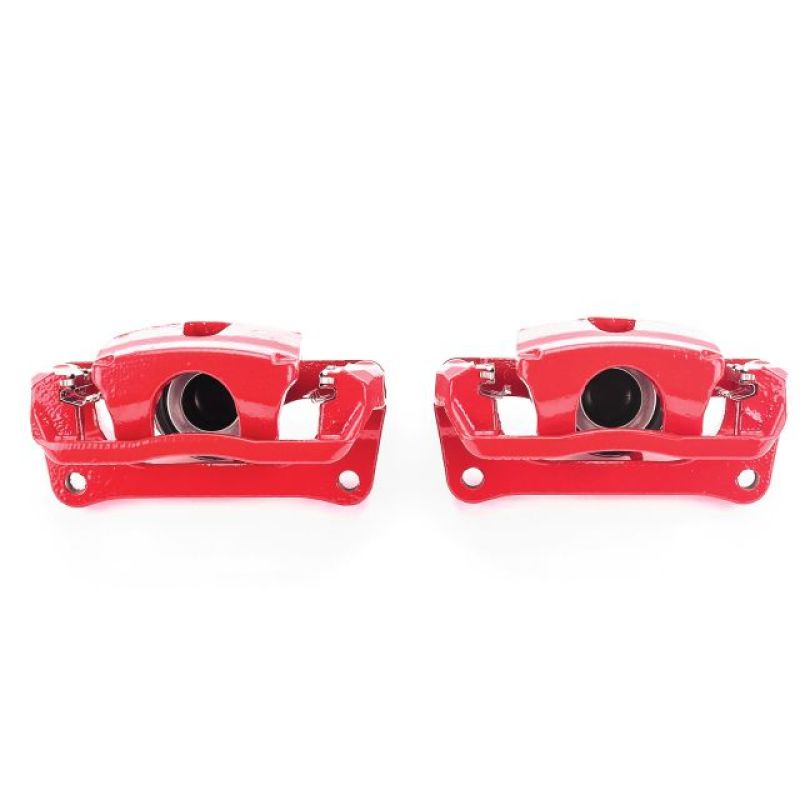 Power Stop 12-17 Ford F-150 Rear Red Calipers w/Brackets - Pair-PowerStop-PSBS5396