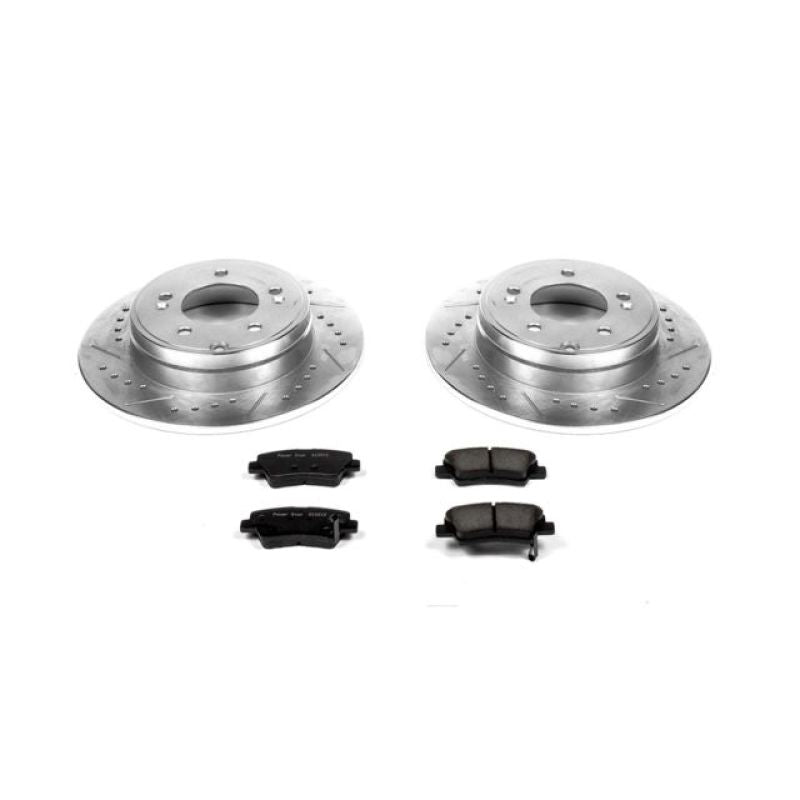 Power Stop 12-17 Hyundai Azera Rear Z23 Evolution Sport Brake Kit-PowerStop-PSBK5381