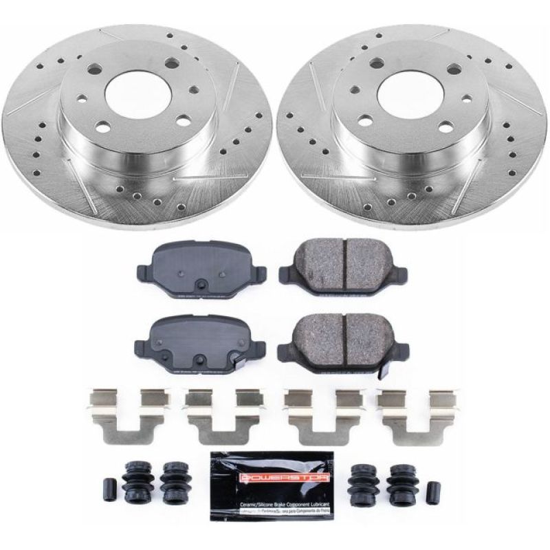 Power Stop 12-18 Fiat 500 Rear Z23 Evolution Sport Brake Kit-PowerStop-PSBK6292