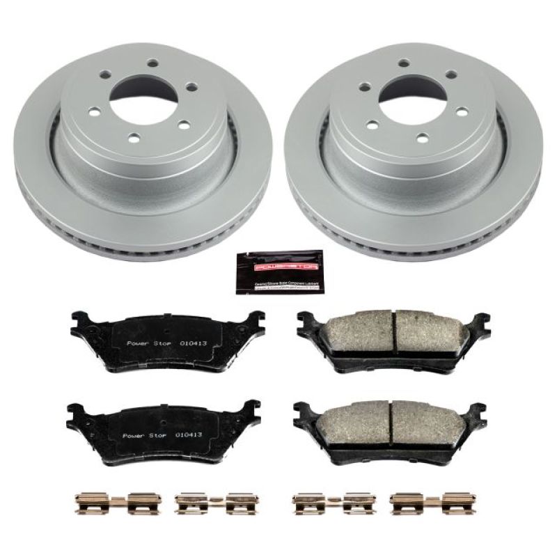 Power Stop 12-18 Ford F-150 Rear Z17 Evolution Geomet Coated Brake Kit-PowerStop-PSBCRK6271