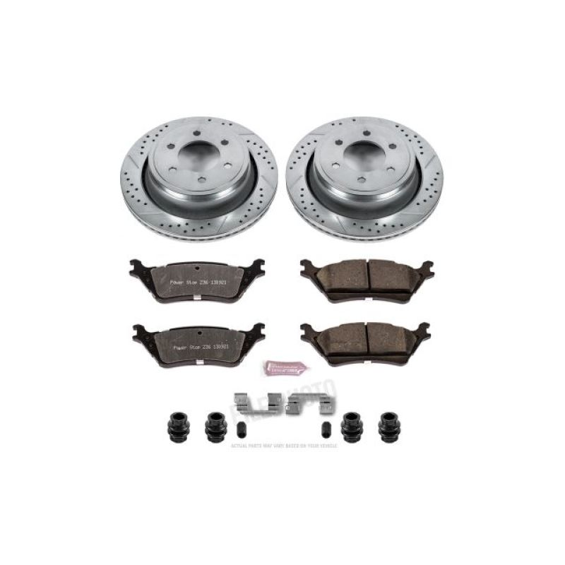 Power Stop 12-18 Ford F-150 Rear Z36 Truck & Tow Brake Kit-PowerStop-PSBK6271-36