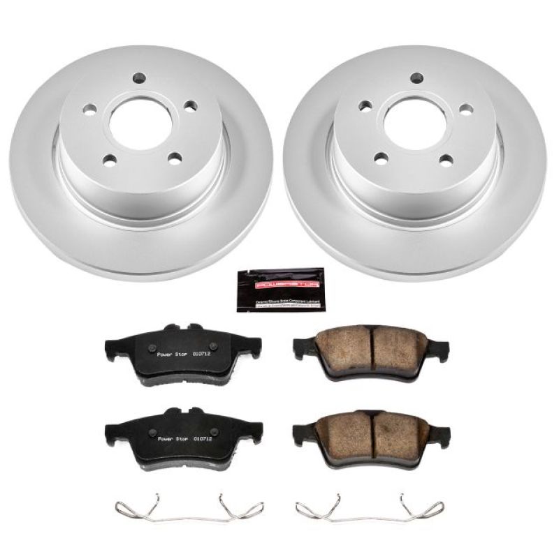 Power Stop 12-18 Ford Focus Rear Z17 Evolution Geomet Coated Brake Kit-PowerStop-PSBCRK5975