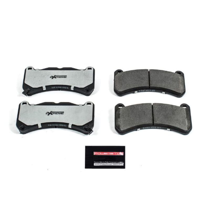 Power Stop 13-14 Ford Mustang Front Z26 Extreme Street Brake Pads w/Hardware-PowerStop-PSBZ26-1365