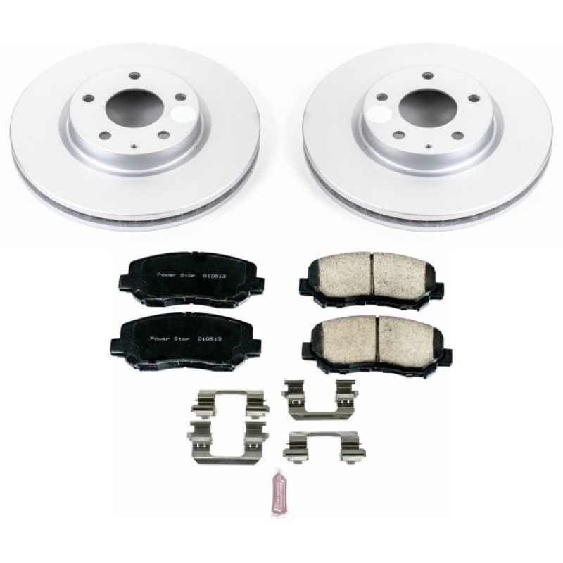 Power Stop 13-15 Mazda CX-5 Front Z17 Evolution Geomet Coated Brake Kit-PowerStop-PSBCRK6967
