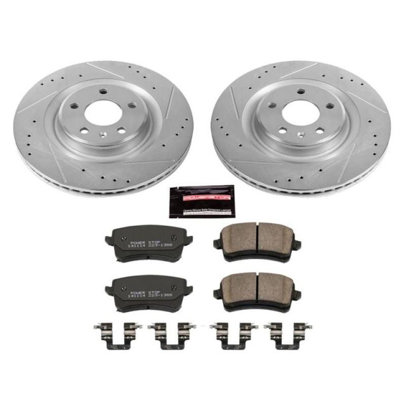 Power Stop 13-17 Audi Q5 Rear Z23 Evolution Sport Brake Kit-PowerStop-PSBK5678