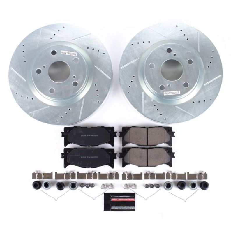 Power Stop 13-18 Lexus ES300h Front Z23 Evolution Sport Brake Kit-PowerStop-PSBK3053