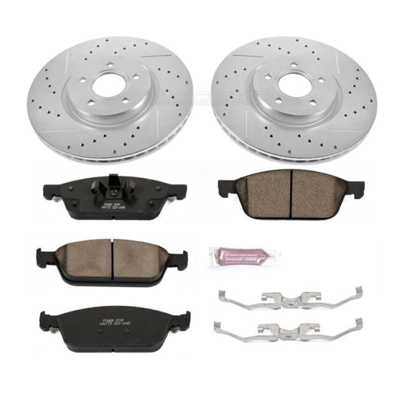 Power Stop 13-19 Ford Escape Front Z23 Evolution Sport Brake Kit-PowerStop-PSBK6349
