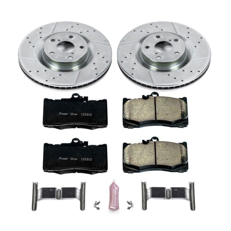 Power Stop 13-19 Lexus GS350 Front Z23 Evolution Sport Brake Kit - Black Ops Auto Works