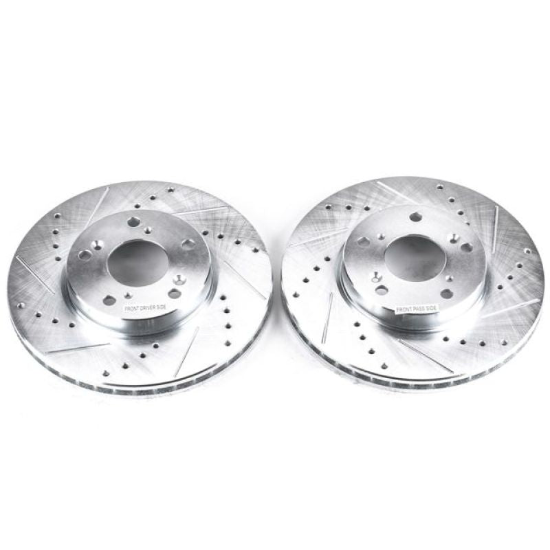 Power Stop 14-15 Acura ILX Front Evolution Drilled & Slotted Rotors - Pair-PowerStop-PSBJBR709XPR