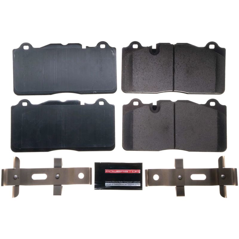 Power Stop 14-15 Chevrolet Camaro Front Z17 Evo Ceramic Brake Pad w/Hardware-PowerStop-PSB17-1395