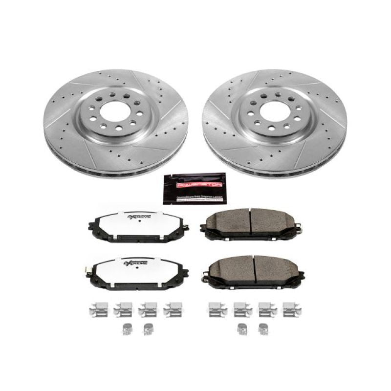 Power Stop 14-16 Jeep Cherokee Front Z36 Truck & Tow Brake Kit-PowerStop-PSBK6540-36