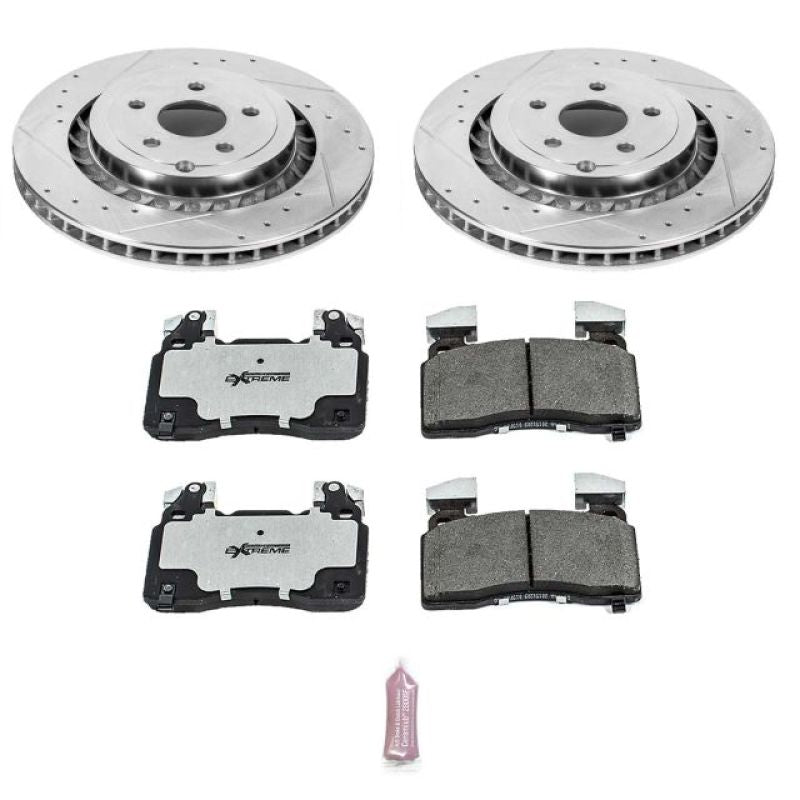 Power Stop 14-17 Chevrolet SS Front Z26 Street Warrior Brake Kit-PowerStop-PSBK7007-26