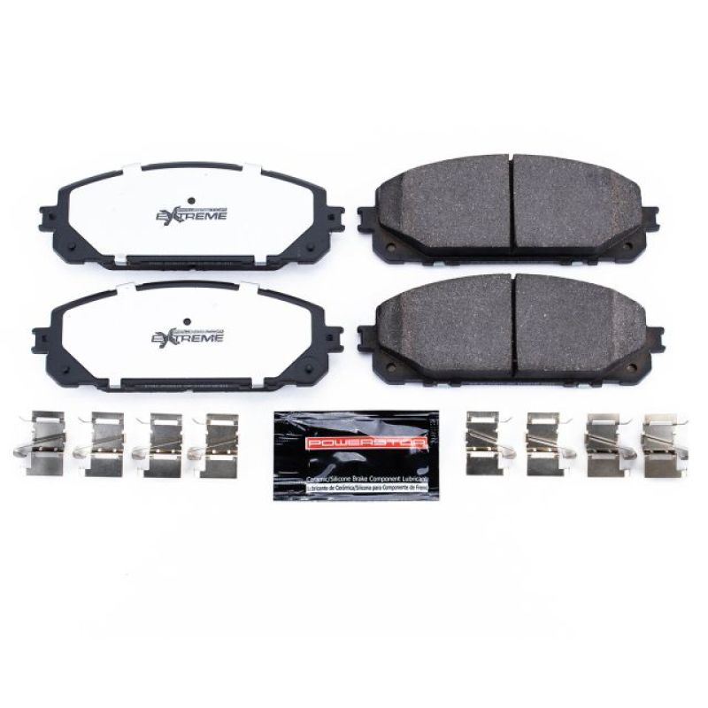Power Stop 14-19 Jeep Cherokee Front Z36 Truck & Tow Brake Pads w/Hardware-PowerStop-PSBZ36-1843
